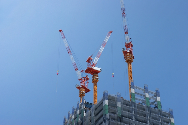 ビルの建設現場