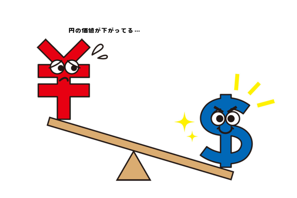円とドルのシーソー