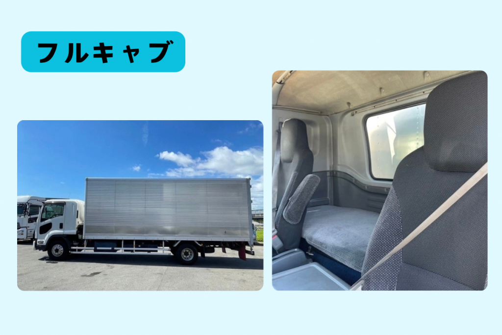 フルキャブの車体と車内