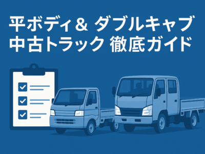 平ボディ＆ダブルキャブ中古トラック徹底ガイド