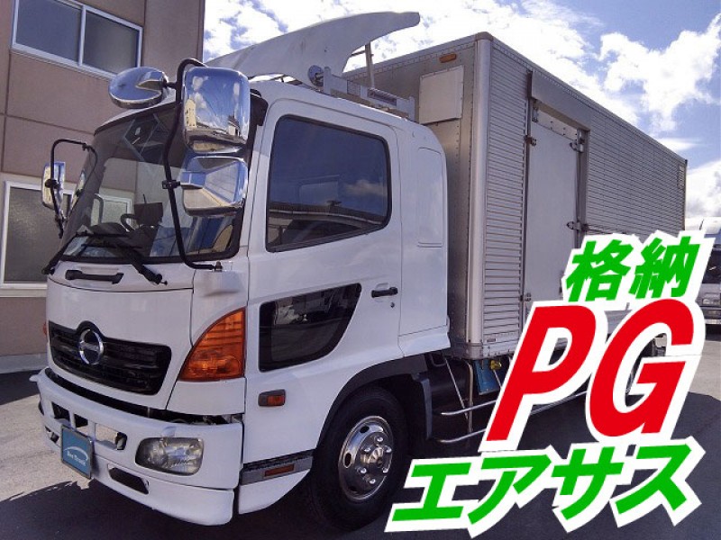 0105【車検付】KK-FD1JJEG 日野 レンジャー アルミバン 格納パワーゲート 後輪エアサス サイドドア リアシャッター