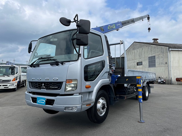 H25 三菱ふそう ファイター 4段クレーン タダノ TADANO ラジコン フックイン 4t 中型 中古トラックの【BeeTruck】