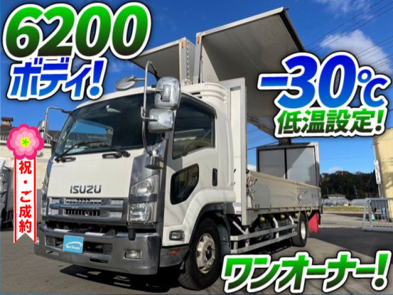 1108 H22 PDG-FRR34S2 いすゞ フォワード 冷蔵冷凍ウイング -30℃低温設定 菱重コールドチェーン 6200ボディ ワンオーナー フルキャブ 4t 中型