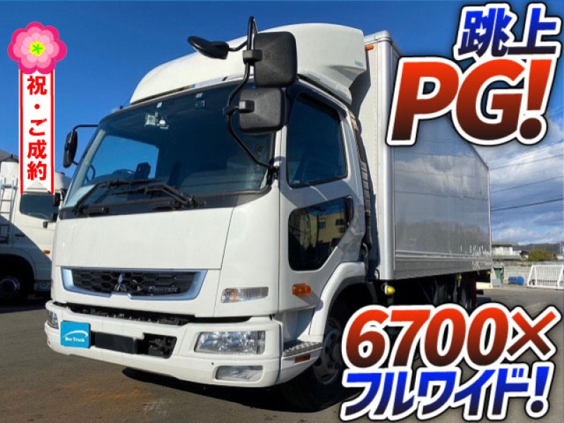 1140 R2 2KG-FK72F 三菱ふそう ファイター パネルバン 跳ね上げパワーゲート 6700 フルワイド パブコ 4t 中型 ドライバン アルミバン