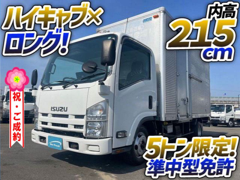 1200 H18 BKG-NLR85AN いすゞ エルフ アルミバン ハイキャブ ロング 左サイド扉 5トン限定 準中型免許 日本フルハーフ 2t 小型 ドライバン パネルバン