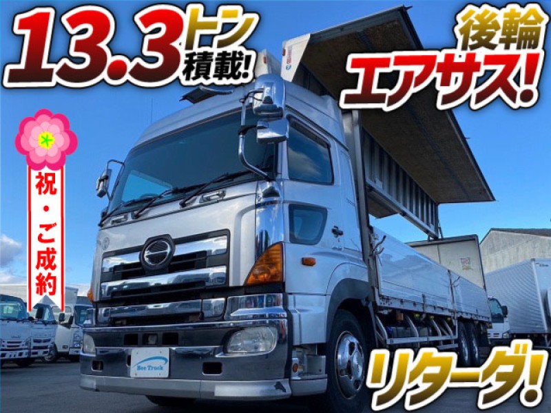 1210 H25 QKG-FR1EXBG 日野 プロフィア アルミウイング ハイルーフ 後輪エアサス リターダ トランテックス 10t 大型