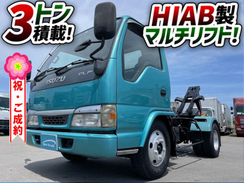 距離浅！実走行86,500km！　H16-エルフ・脱着装置付コンテナ専用車　★ご成約です★　大阪府