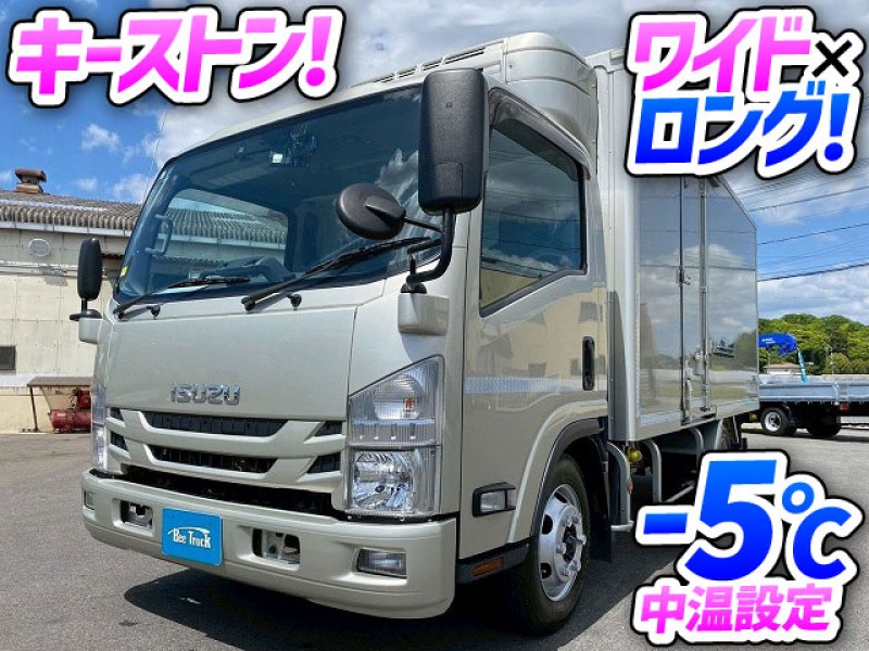 1776 2RG-NPR88AN R2 いすゞ エルフ 冷蔵冷凍車 ワイド ロング 東プレ -5℃中温設定 R134a キーストンフロア 左サイド扉 スムーサーEx Pレンジ 2t 3t 7t 小型 バン 箱車