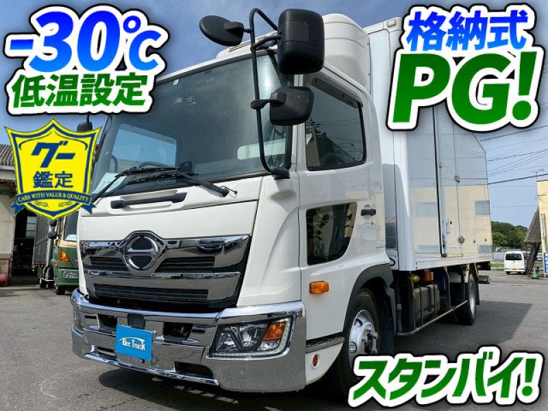 1792 2KG-FC2ABA H29 日野 レンジャー 冷蔵冷凍車 格納式パワーゲート -30℃低温設定 東プレ製 スタンバイ機能付き 左サイド扉 R404A 6速MT 4t 8t 中型 冷凍バン 箱車