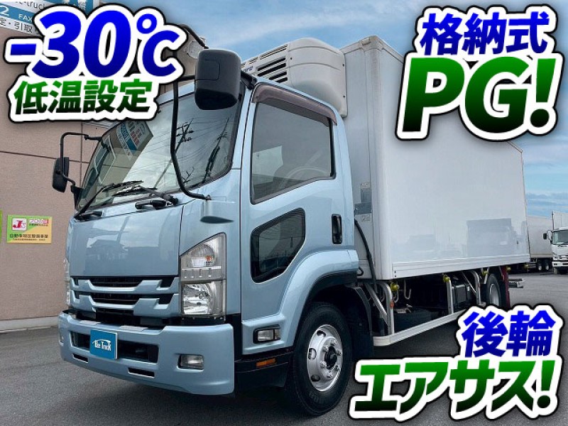 1821 TKG-FRR90T2 車検付 いすゞ フォワード 冷蔵冷凍車 格納式パワーゲート 後輪エアサス 東プレ -30℃低温設定 R404A 4t 8t 中型 バン 箱車