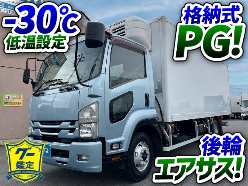 1821 TKG-FRR90T2 車検付 いすゞ フォワード 冷蔵冷凍車 格納式パワーゲート 後輪エアサス 東プレ -30℃低温設定 R404A 4t 8t 中型 バン 箱車