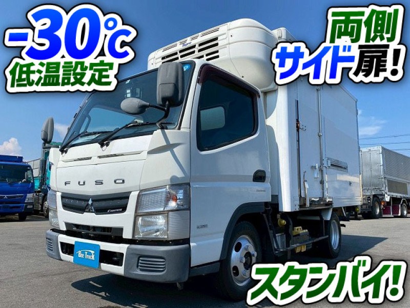 1848 TKG-FBA20 H25 三菱ふそう キャンター 冷蔵冷凍車 -30℃低温設定 東プレ スタンバイ装置 標準幅 10尺ボディ 両側サイド扉 2室 可動式仕切り板 2t 5t 小型 バン 箱車