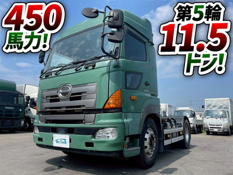 1853 QPG-SH1EDDG H27 日野 プロフィア トラクターヘッド ハイルーフ 第5輪荷重11.5トン 11500kg 450馬力 後輪エアサス 1デフヘッド シングルヘッド 10t 45t 大型 牽引 海コン