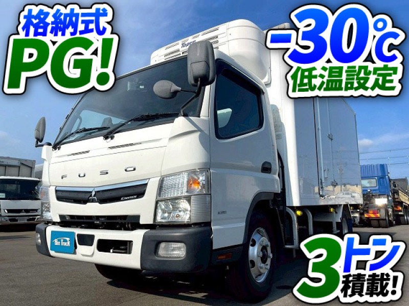 1899 2PG-FEB80 R1 三菱ふそう キャンター 冷蔵冷凍車 格納式パワーゲート －30℃低温設定 東プレ R404A ワイド ロング 左サイド扉 5速MT 3t 7t 小型 冷凍バン 箱車