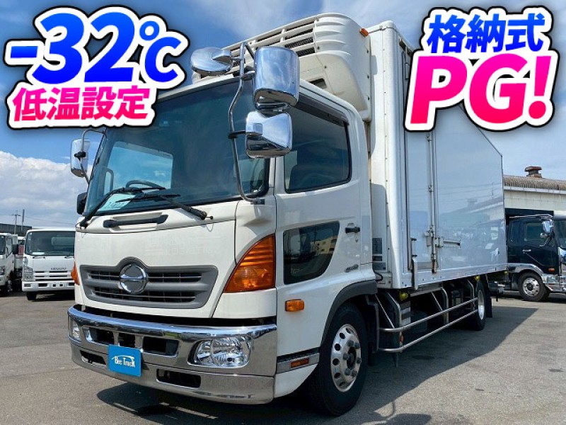 1901 TKG-FC9JKAA H27 日野 レンジャー 冷蔵冷凍車 格納式パワーゲート デンソー DENSO -32℃低温設定 6200 標準幅 6速MT 左サイド扉 ラッシング 4t 8t 中型 冷凍バン 箱車