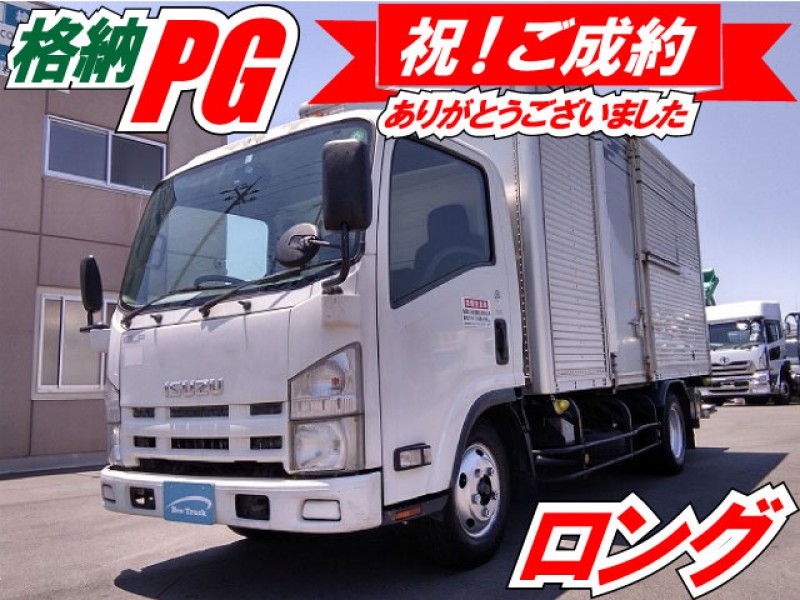 【車検付】H21 いすゞ エルフ アルミバン 格納PG 格納パワーゲート サイドドア 標準ロング
