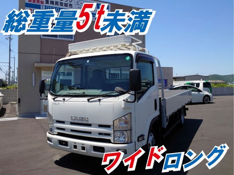 H25 いすゞ エルフ アルミブロック 総重量5t未満 ワイド ロング