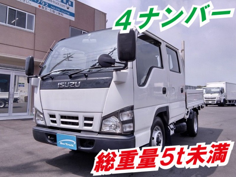 0079 H18 PB-NKR81A いすゞ エルフ ダブルキャブ Wキャブ 4ナンバー 車両総重量5t未満